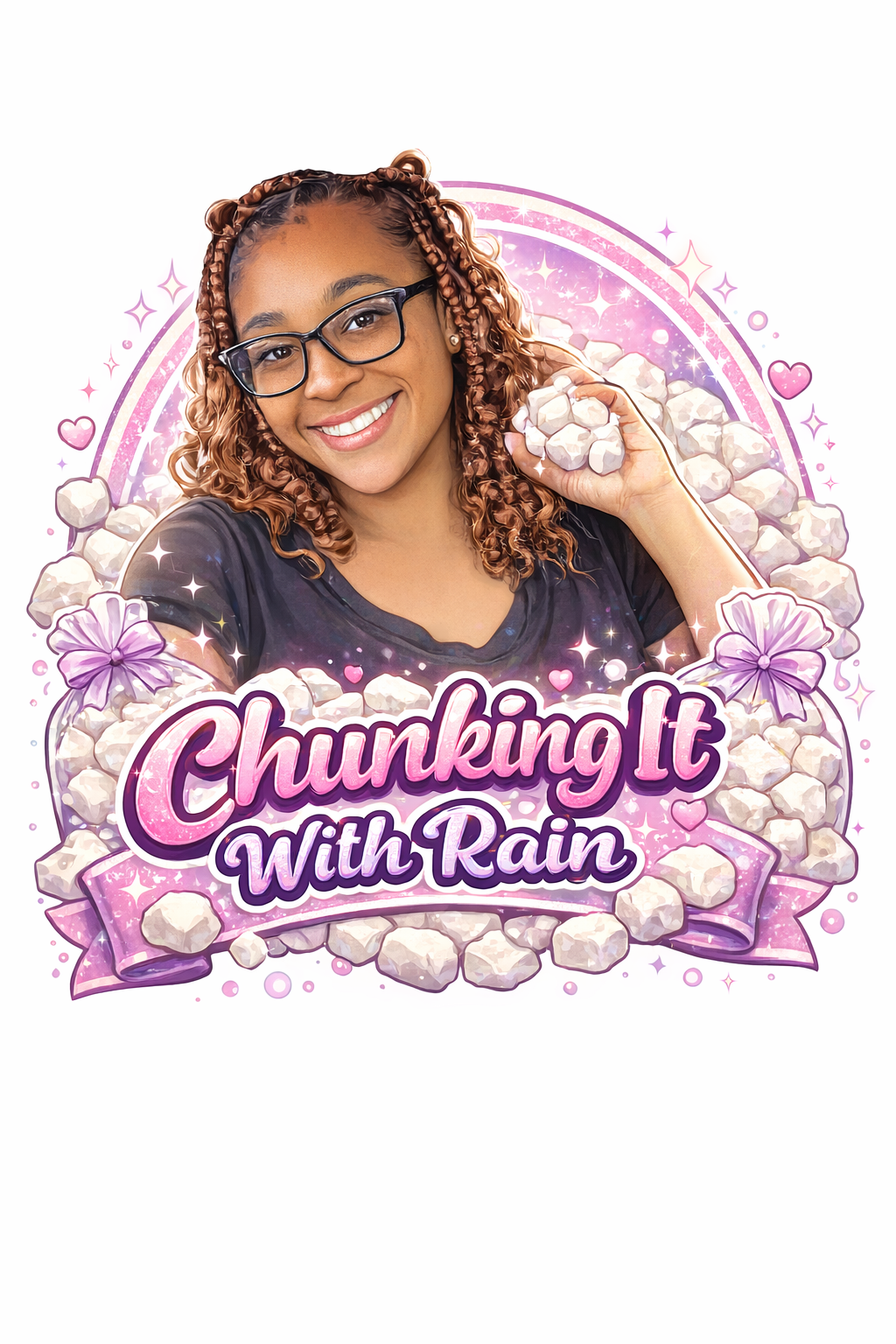 Full Tupperware container, full of small chunks, cereal, and large chunks ￼